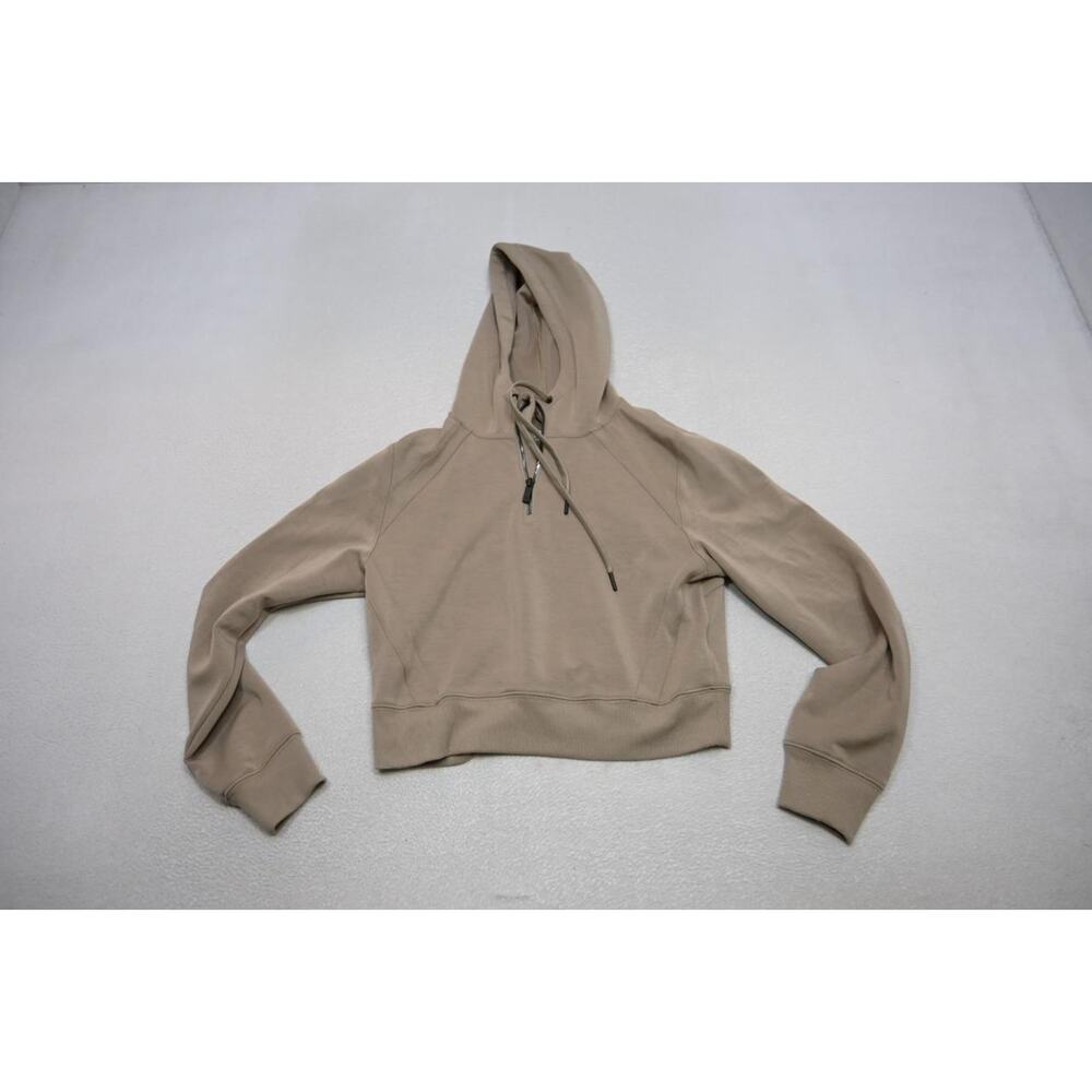 Bylt Hoodie Crop Top Light Brown/Tan Athletic Sweater Womens‎ Size Medium